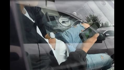 Masturbate in a car - I start to play with his balls with my other hand. I look at my husband in the driver seat and we smile at eachother. I slow down, I don't want to make him cum yet. Then my husband alerts us of people nearby so we stop. We wait a minute. "it's clear now", and we are back to business. I keep jerking him off and with my other hand I grab his hand ...